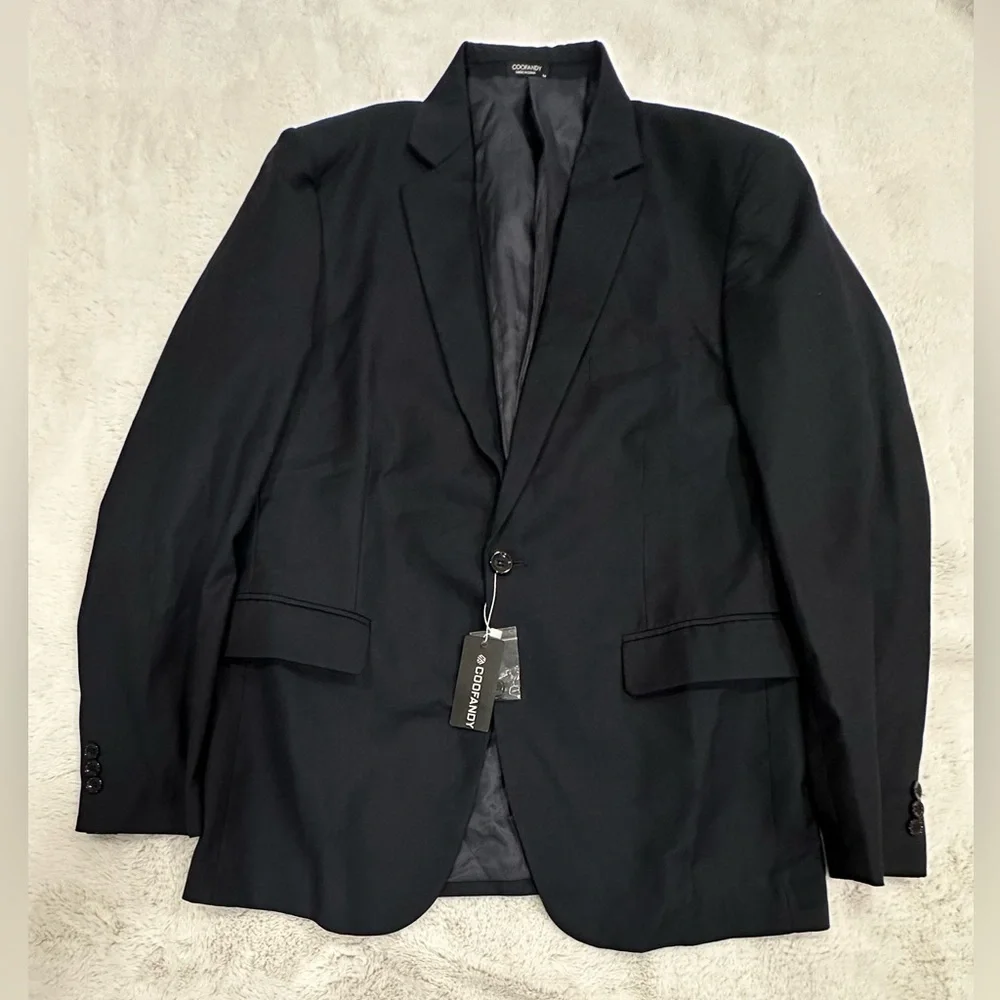 COOFANDY Mens Sport Coat Casual Blazer One Button Business Suit Jacket Size M - Picture 1 of 5